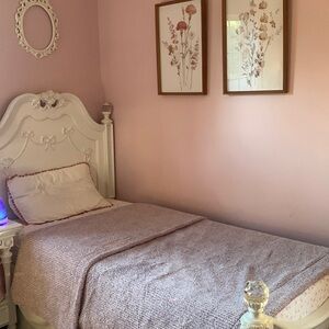 SS blanket lavender purple twin soft‎ faux fur throws blanket
